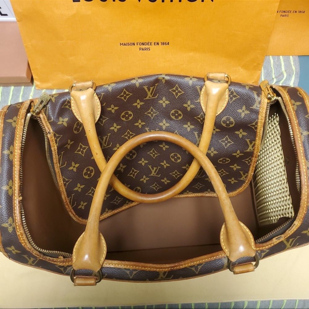 LOUIS VUITTON PET VINTAGE CARRIER Sac Chien 40 - Picture 13 of 16